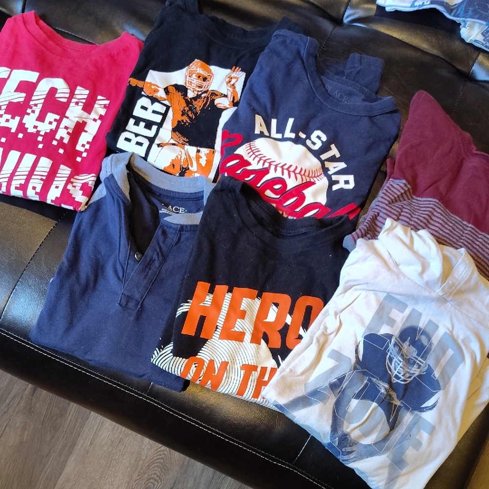 The Children's Place Red and Blue Long Sleeve Tees